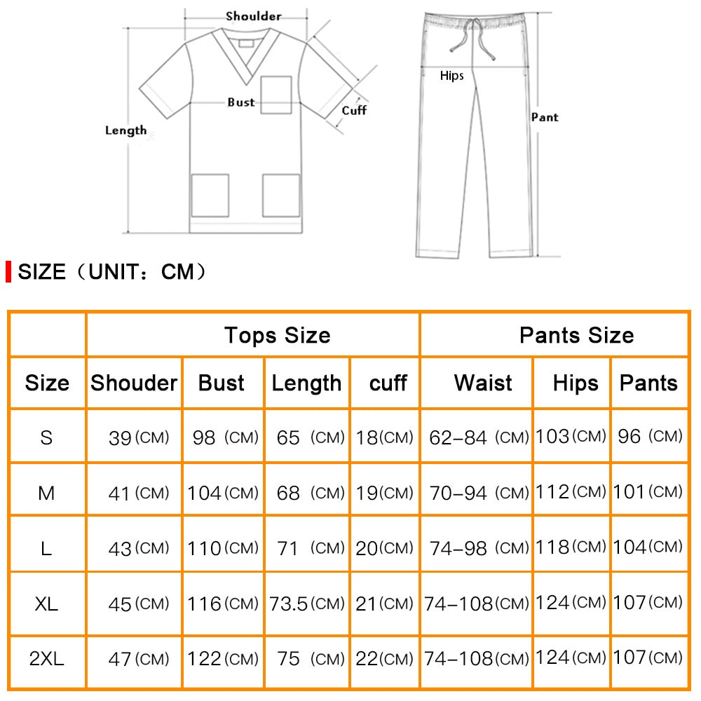 Women's Scrubs Set | Stylish Solid Color Nursing Uniform Jogging Pants | Comfortable Spa Uniform for Pet Hospitals, Doctors, and Dentists