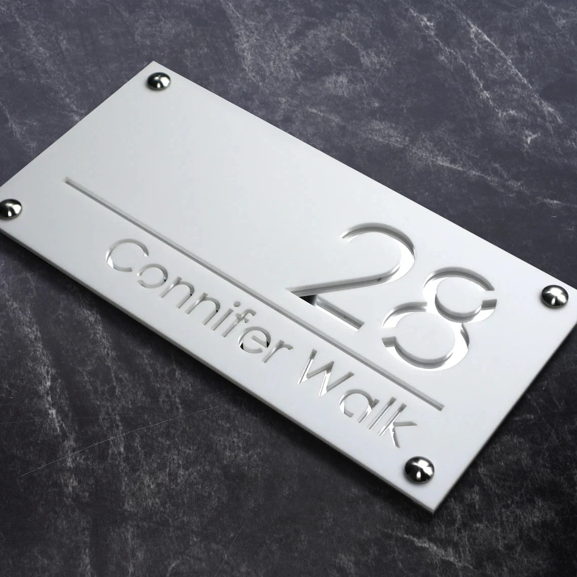Custom 3D Acrylic House Number Sign – Personalized Home Address Plaque