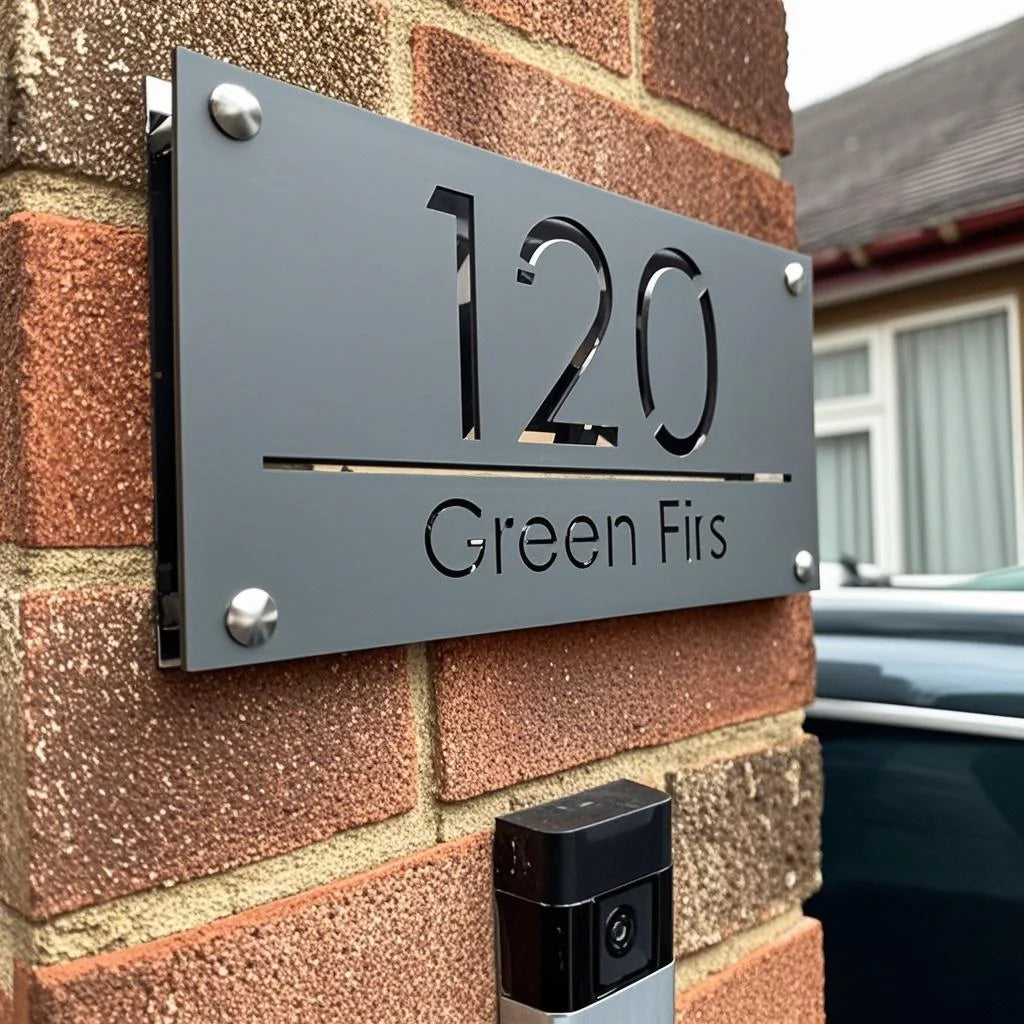 Custom 3D Acrylic House Number Sign – Personalized Home Address Plaque