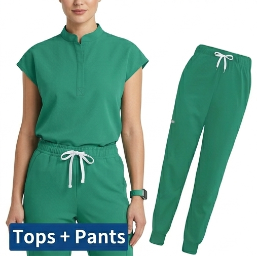 AeroFlex Classic Scrubs Set – Women’s V-Neck Workwear for Long Shifts