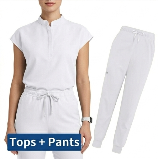 AeroFlex Classic Scrubs Set – Women’s V-Neck Workwear for Long Shifts