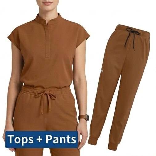 AeroFlex Classic Scrubs Set – Women’s V-Neck Workwear for Long Shifts