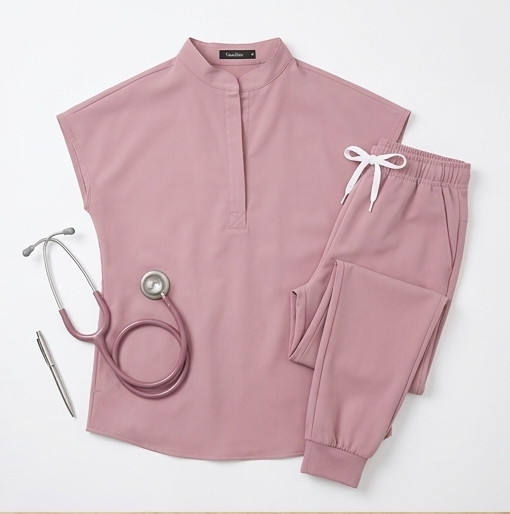 AeroFlex Classic Scrubs Set – Women’s V-Neck Workwear for Long Shifts