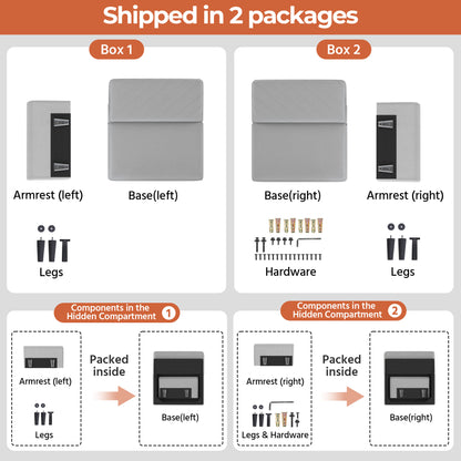 Contemporary Convertible Sofa Bed – 3 Seater Futon for Small Spaces