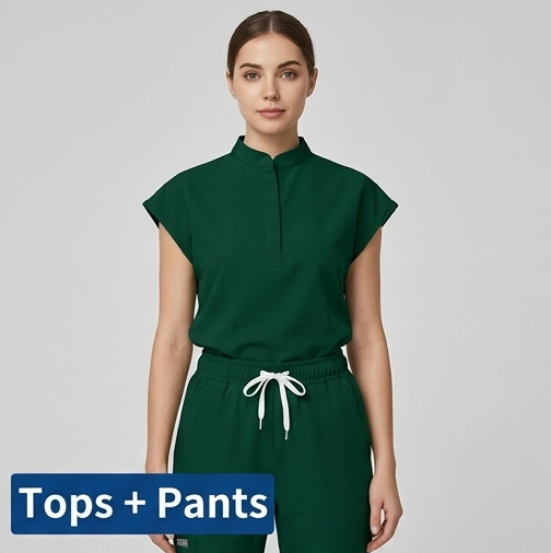 AeroFlex Classic Scrubs Set – Women’s V-Neck Workwear for Long Shifts