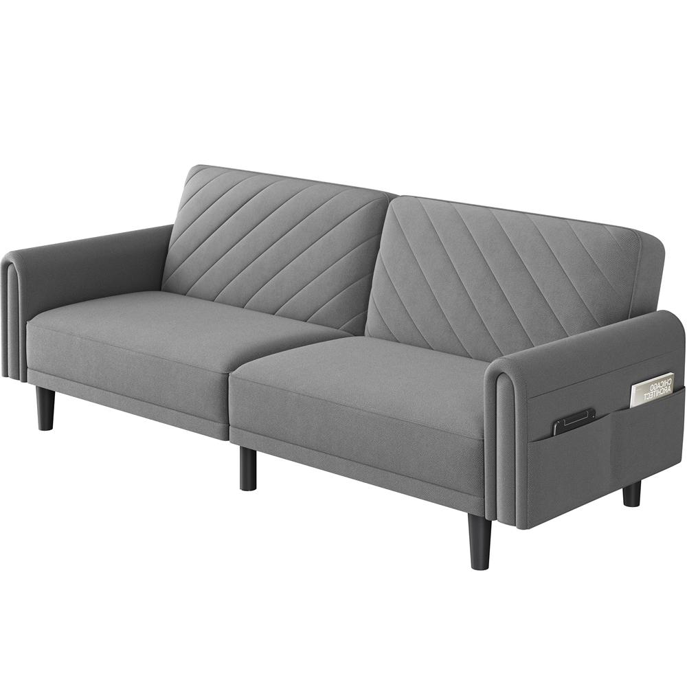 Contemporary Convertible Sofa Bed – 3 Seater Futon for Small Spaces