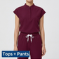 AeroFlex Classic Scrubs Set – Women’s V-Neck Workwear for Long Shifts