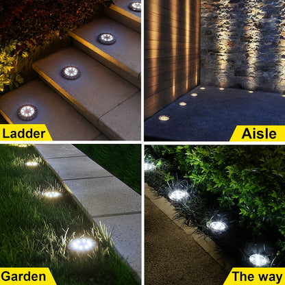 Solar Ground Spotlights (4/8/12 Pack) – Stainless Steel LED Garden Lights