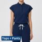 AeroFlex Classic Scrubs Set – Women’s V-Neck Workwear for Long Shifts