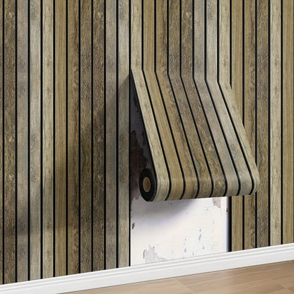 3D Wood Grain Wall Panels – Self-Adhesive Vinyl Wallpaper for Home & Office