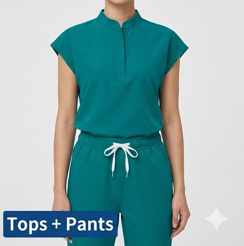AeroFlex Classic Scrubs Set – Women’s V-Neck Workwear for Long Shifts