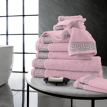 Towel Set 500 GSM | 8 Piece Towel Set | 2 Hand Towel + 2 Bath Towel + 4 Face Towel | Family Pack Egyptian Cotton Towel Set