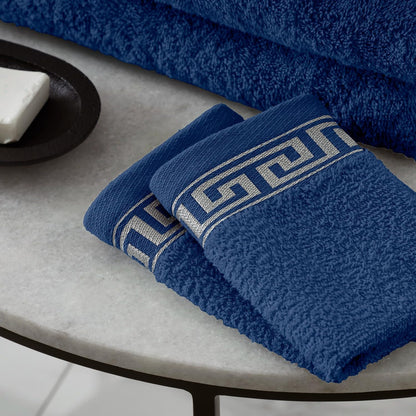 Towel Set 500 GSM | 8 Piece Towel Set | 2 Hand Towel + 2 Bath Towel + 4 Face Towel | Family Pack Egyptian Cotton Towel Set