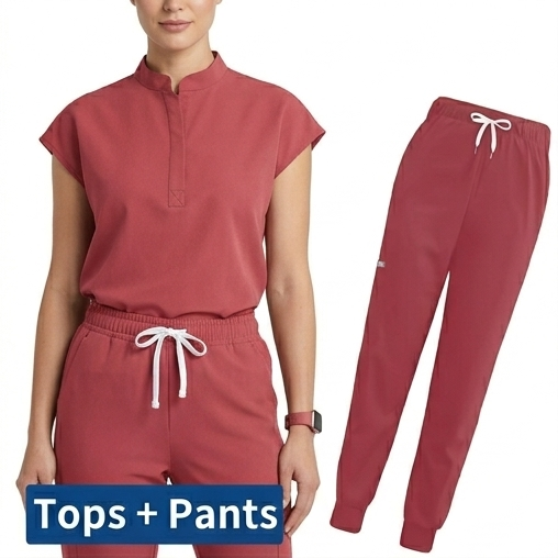 AeroFlex Classic Scrubs Set – Women’s V-Neck Workwear for Long Shifts