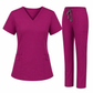 AeroFlex Classic Scrubs Set – Women’s V-Neck Workwear for Long Shifts