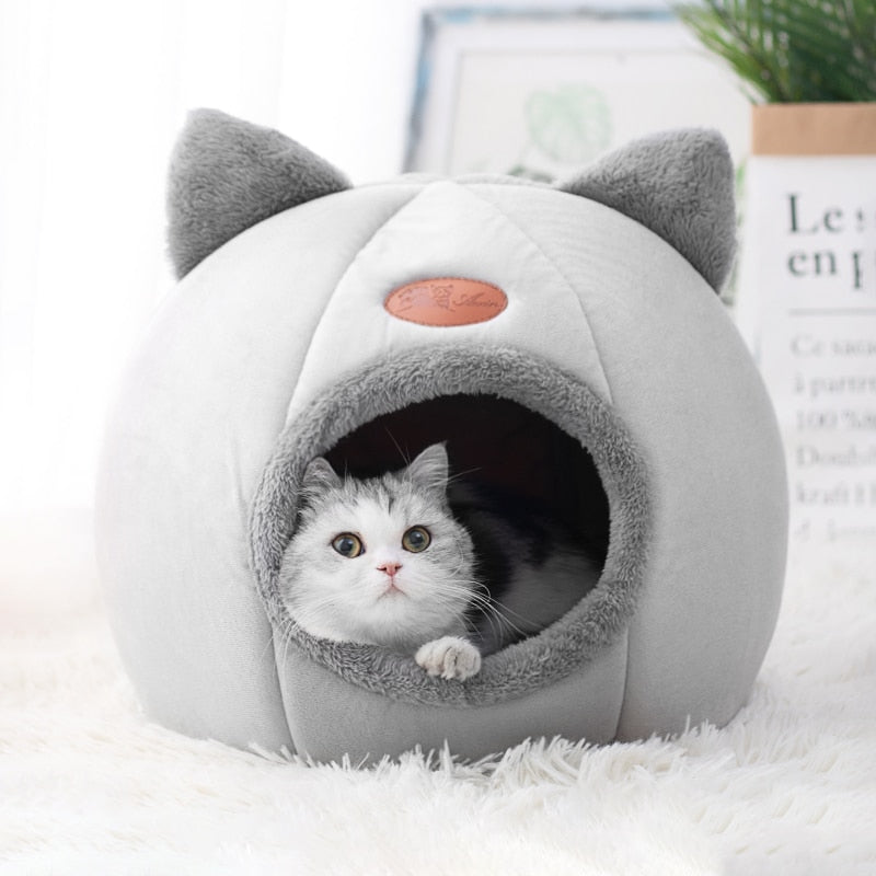 Cozy Cat Bed: Deep Sleep Comfort for Your Feline Friend | Small Dog House, Comfy Mat Basket, Pet Tent