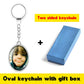 Double-Sided Crystal Keychain - Personalized Jewelry - Custom Photo Gift