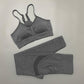 *LIMITED STOCK* Seamless Women's Yoga Set - Crop Top & Leggings | Perfect for Fitness & Sports