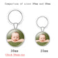 Double-Sided Crystal Keychain - Personalized Jewelry - Custom Photo Gift