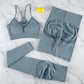 S/M - Seamless Gym Yoga Set - Sportswear Outfits for Women | Fitness Shorts and Sports Leggings Suit - 2/3/4 Pieces