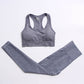 S/M Women's 2-Piece Workout Set - Crop Top & Seamless Leggings | Fitness & Yoga Sportswear.