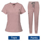 Women's Scrubs Set | Stylish Solid Color Nursing Uniform Jogging Pants | Comfortable Spa Uniform for Pet Hospitals, Doctors, and Dentists