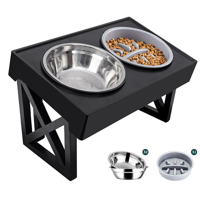 Height-Adjustable Dog Bowls: Elevated Feeding for Medium & Large Dogs