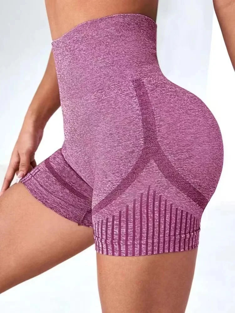 Women’s High Waist Yoga Shorts | Butt Lift Fitness Running Gym Workout Shorts