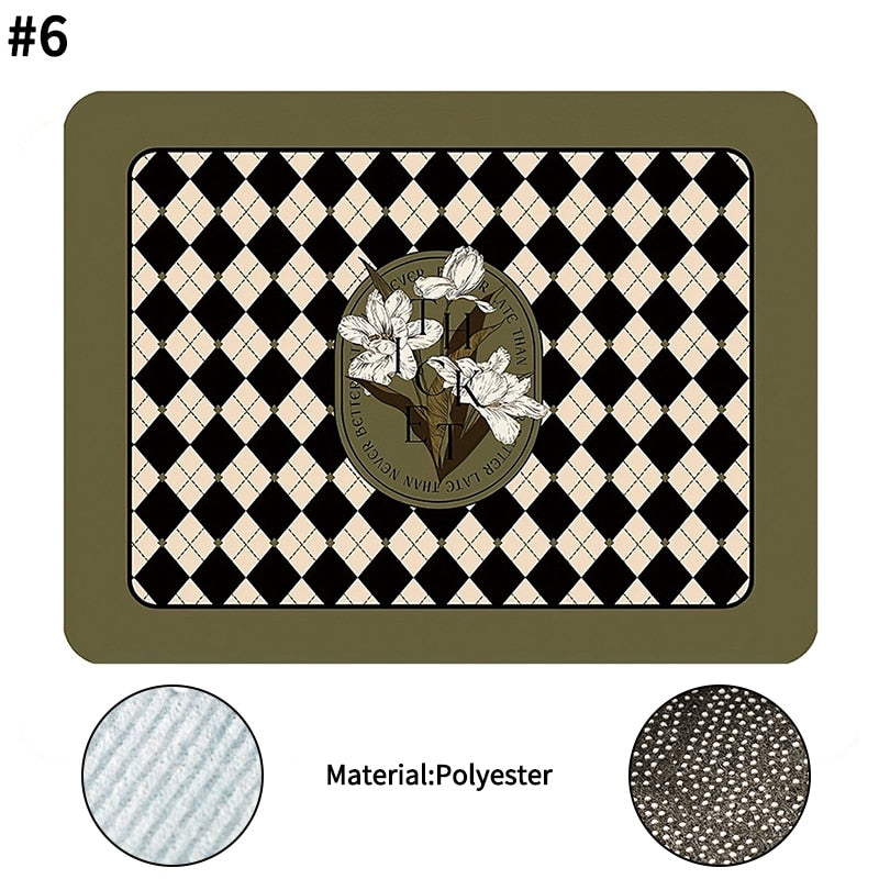 Super Absorbent Dish Drying Mat: Quick Dry & Stylish Kitchen Placemat