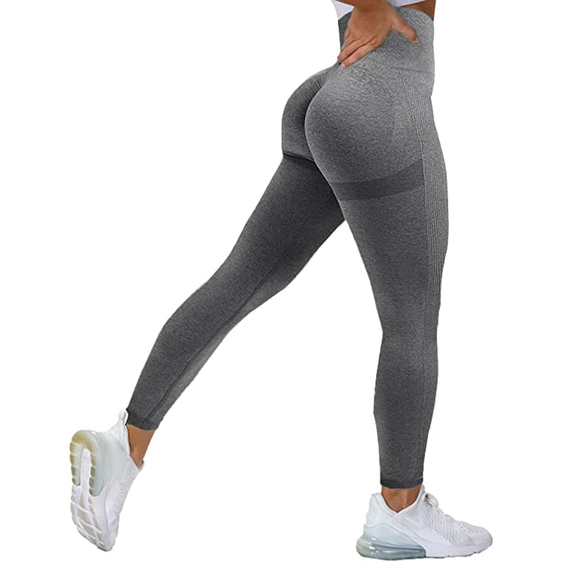 Sexy High Waist Leggings - Gym Workout Push Up Seamless Thick Tight Legging for Women