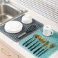 Non-Slip Silicone Drainer Mat - Large Size | Heat Resistant, Waterproof, and Stylish Countertop Dish Drying Pad