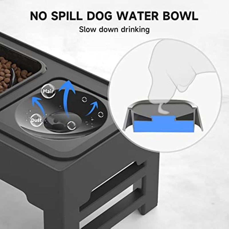 Non-Spill Dog Bowl: Elevated Feeding for Happy Dogs"