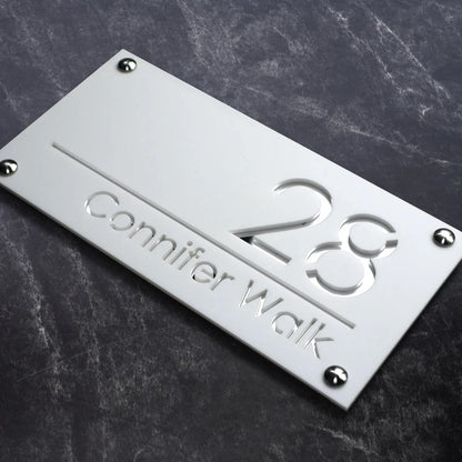 Custom 3D Acrylic House Number Sign – Personalized Home Address Plaque