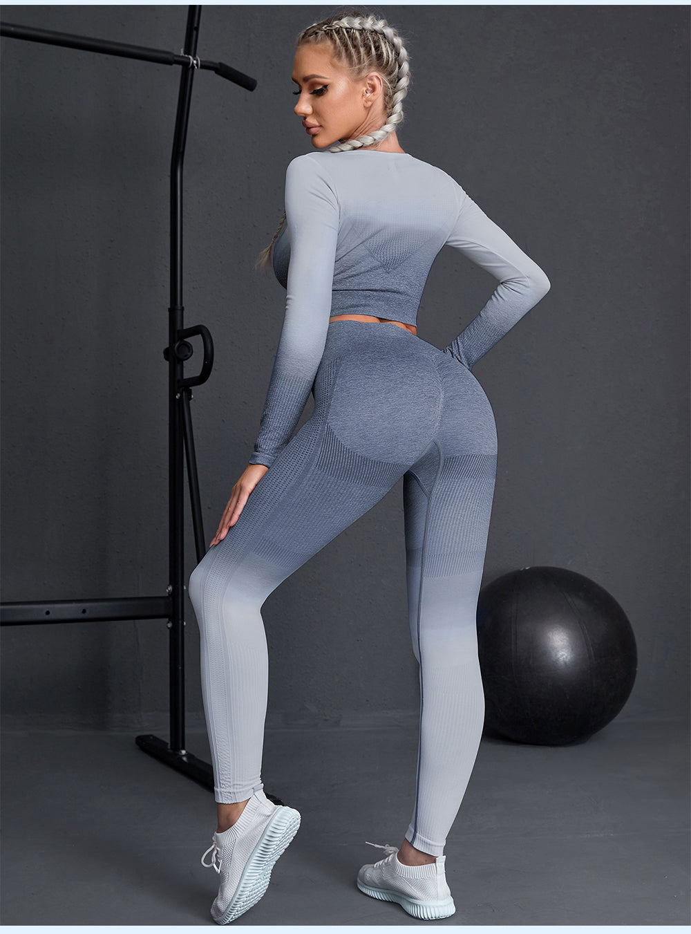 2/3/5PCS Seamless Women Yoga Set Workout Sportswear Gym Clothing Fitness Long Sleeve Crop Top High Waist Leggings Sports Suits