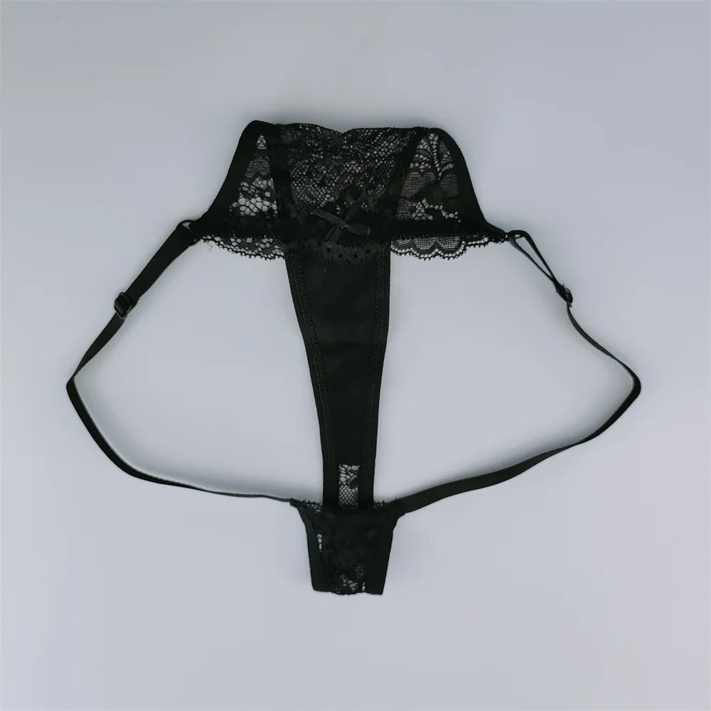 3Pcs Lace Thongs for Women | Sexy Low Waist G-String Lingerie