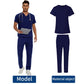 Men's Medical Scrubs Set | V-Neck Fashion Scrub Uniform for Doctors, Nurses | Clinic, Hospital, Lab Overalls