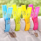 Large Plastic Clothes Clips for Beach Towels - 4/8pcs, Bright Colors, High Quality