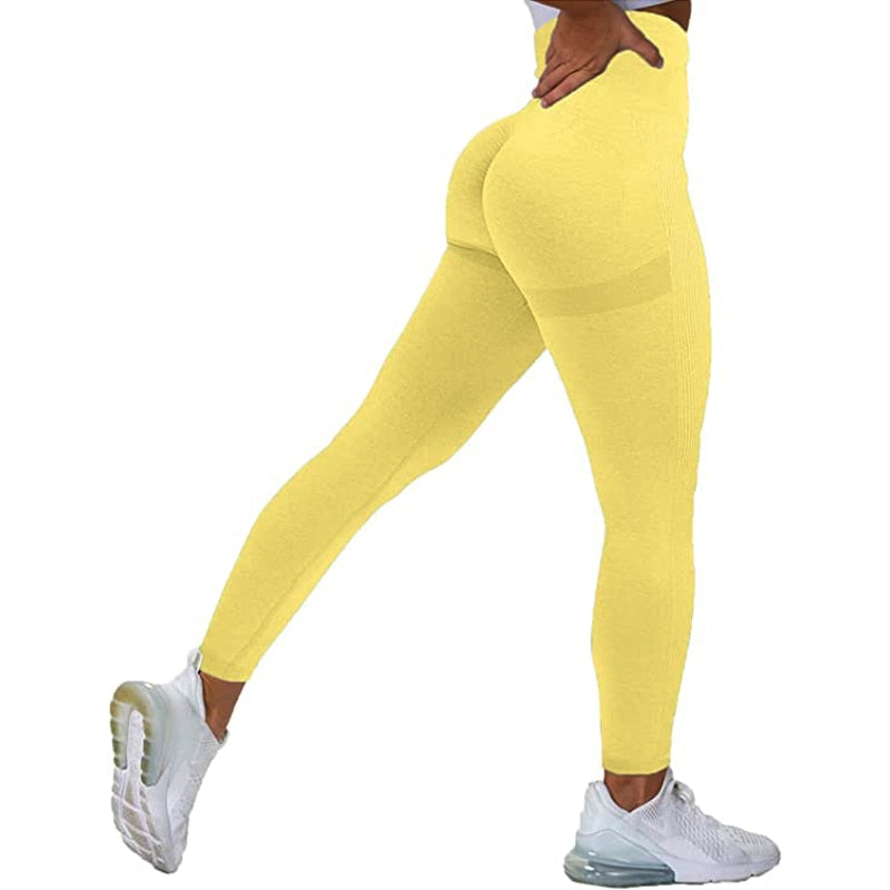 Sexy High Waist Leggings - Gym Workout Push Up Seamless Thick Tight Legging for Women