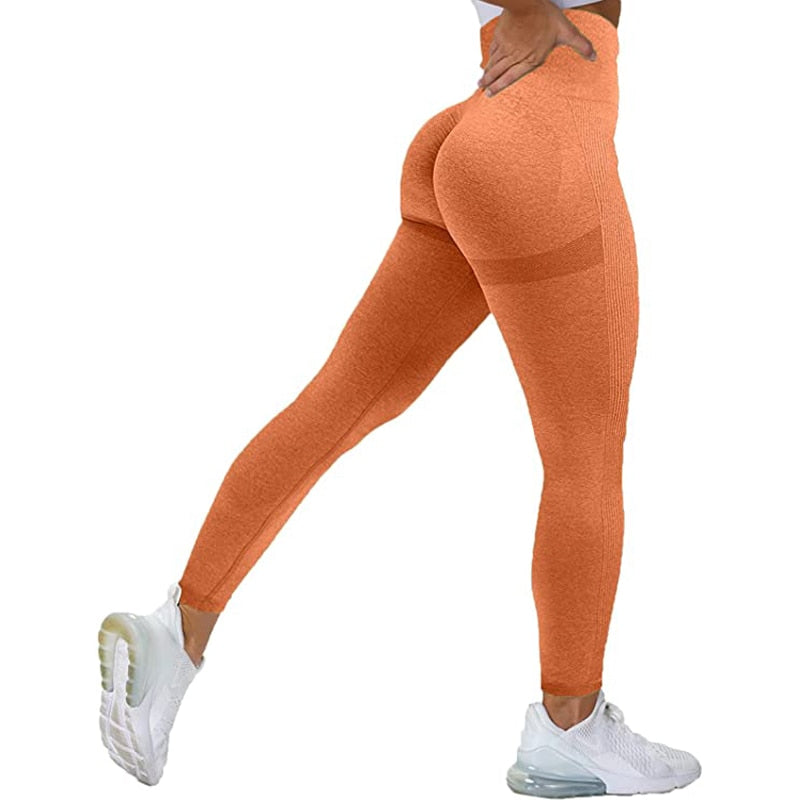 Sexy High Waist Leggings - Gym Workout Push Up Seamless Thick Tight Legging for Women