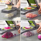 14/16-in-1 Multifunctional Vegetable Chopper | Handle Food Grate, Slicer, Dicer & Cutter