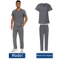 Men's Medical Scrubs Set | V-Neck Fashion Scrub Uniform for Doctors, Nurses | Clinic, Hospital, Lab Overalls