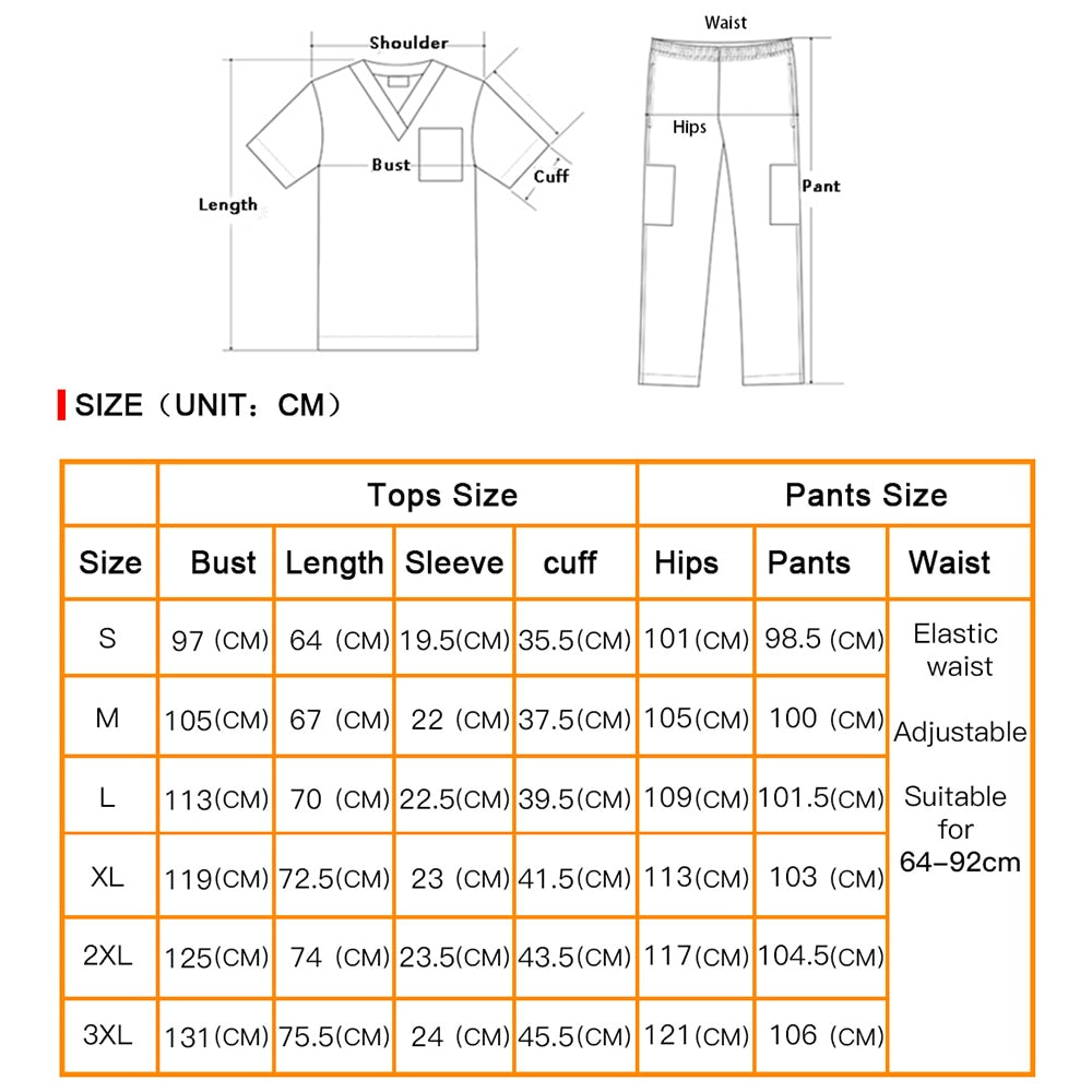 Men's Medical Scrubs Set | V-Neck Fashion Scrub Uniform for Doctors, Nurses | Clinic, Hospital, Lab Overalls