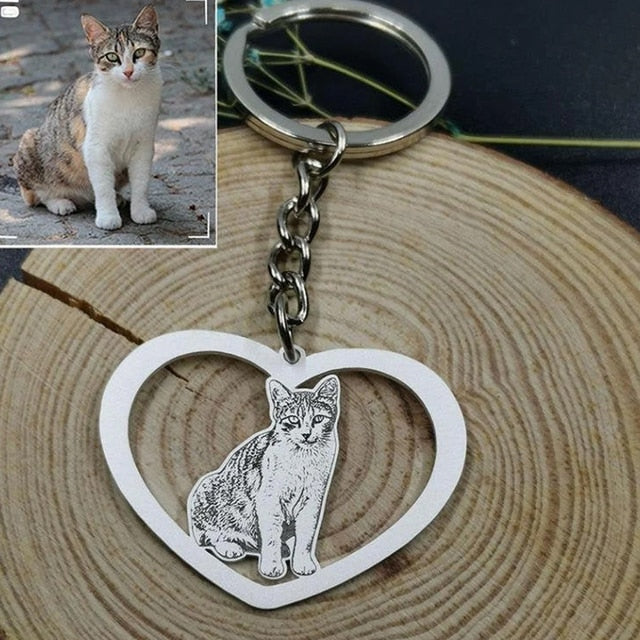 Personalized Pet Photo Necklace - Keep Your Furry Friend Close to Your Heart