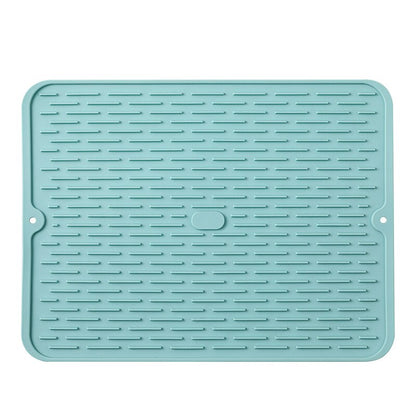 Non-Slip Silicone Drainer Mat - Large Size | Heat Resistant, Waterproof, and Stylish Countertop Dish Drying Pad