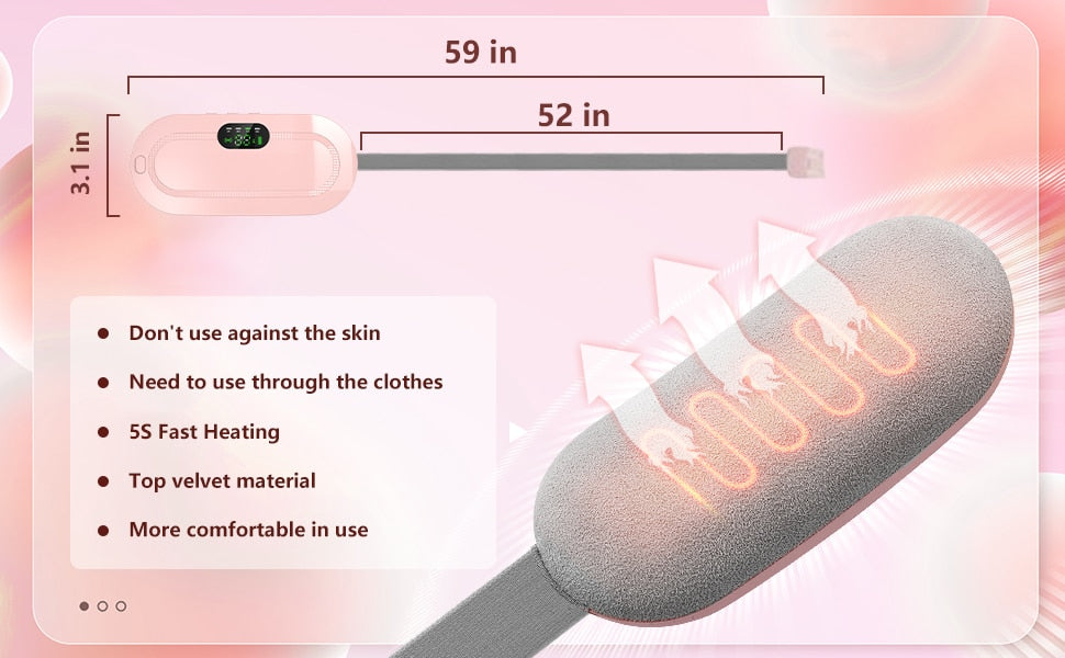 Feel the Soothing Heat | Menstrual Heating Pad Massager