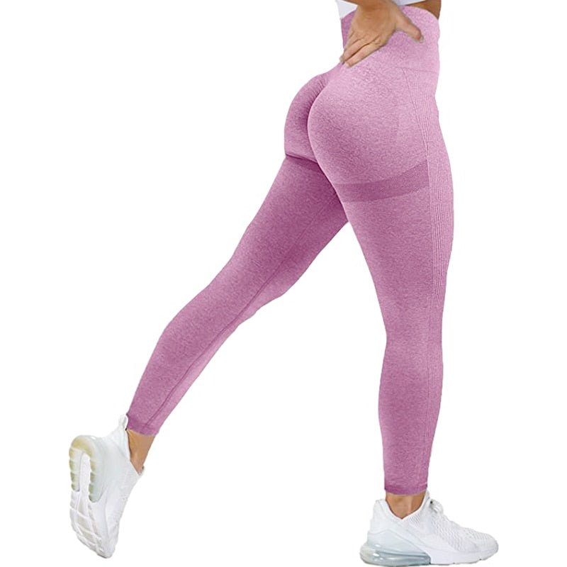 Sexy High Waist Leggings - Gym Workout Push Up Seamless Thick Tight Legging for Women