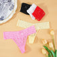 3PCS Lace Floral Women’s Thongs | Sexy Low Waist Breathable G-String Panties (M-2XL)