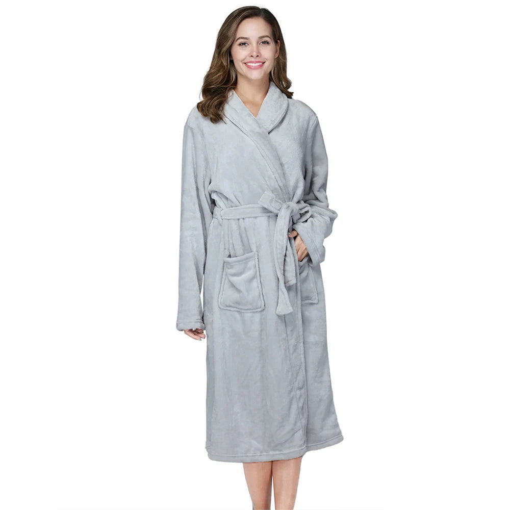 Plush Women's Bathrobe | Warm & Comfortable Winter Homewear