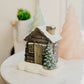 Rustic Log Cabin Christmas Incense Cone Burner | Cozy Holidays & Unique Gifts