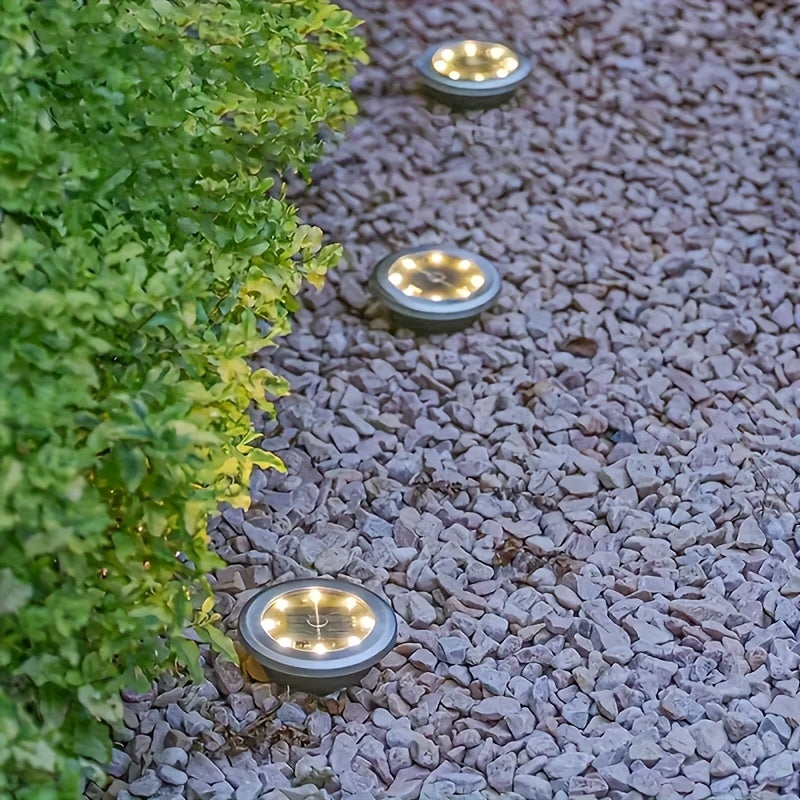 Solar Ground Spotlights (4/8/12 Pack) – Stainless Steel LED Garden Lights